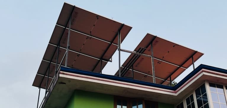Residential rooftop installation in Kottarakkara